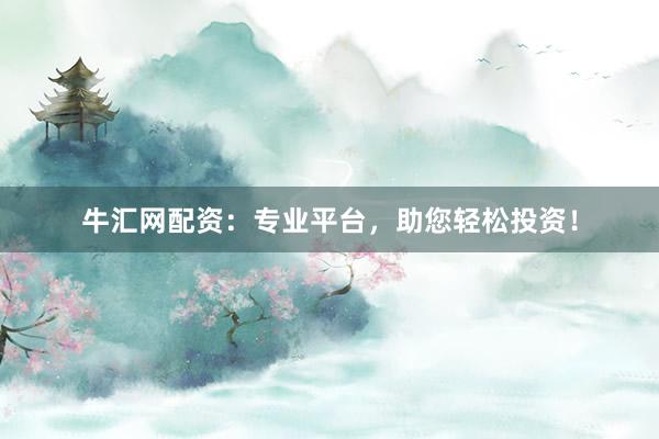 牛匯網配資：專業平臺，助您輕松投資！