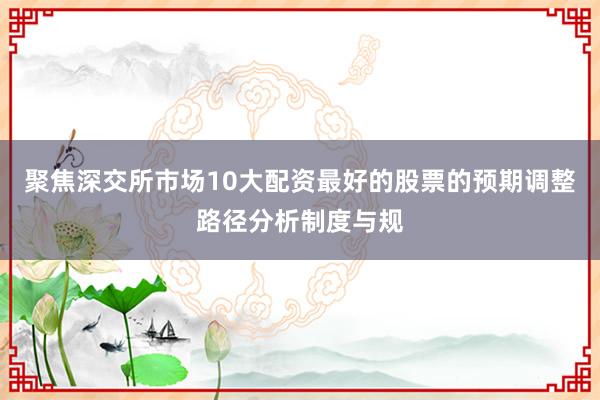 聚焦深交所市場10大配資最好的股票的預(yù)期調(diào)整路徑分析制度與規(guī)